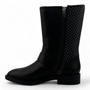 Steve Madden Zain Mid-Calf Boots – Black with Silver Studs